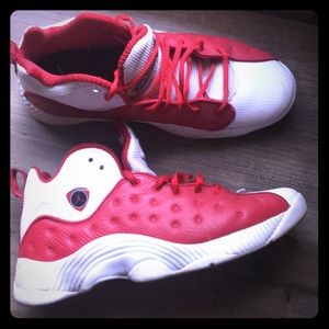 Red and white team Jordan